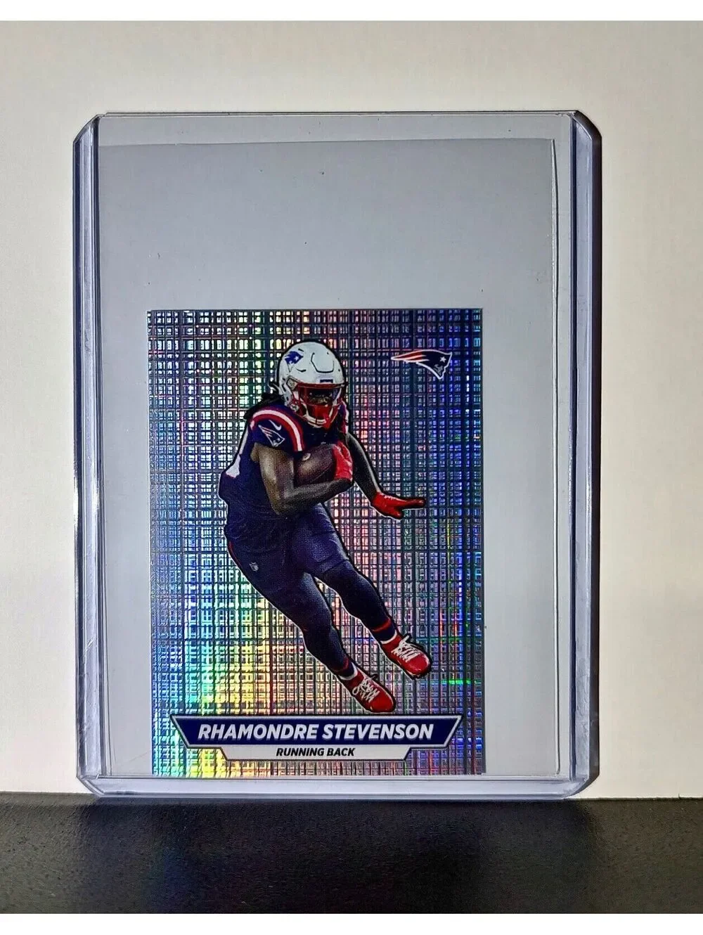 Rhamondre Stevenson 2024 Panini NFL Sticker #74 Foil New England Patriots